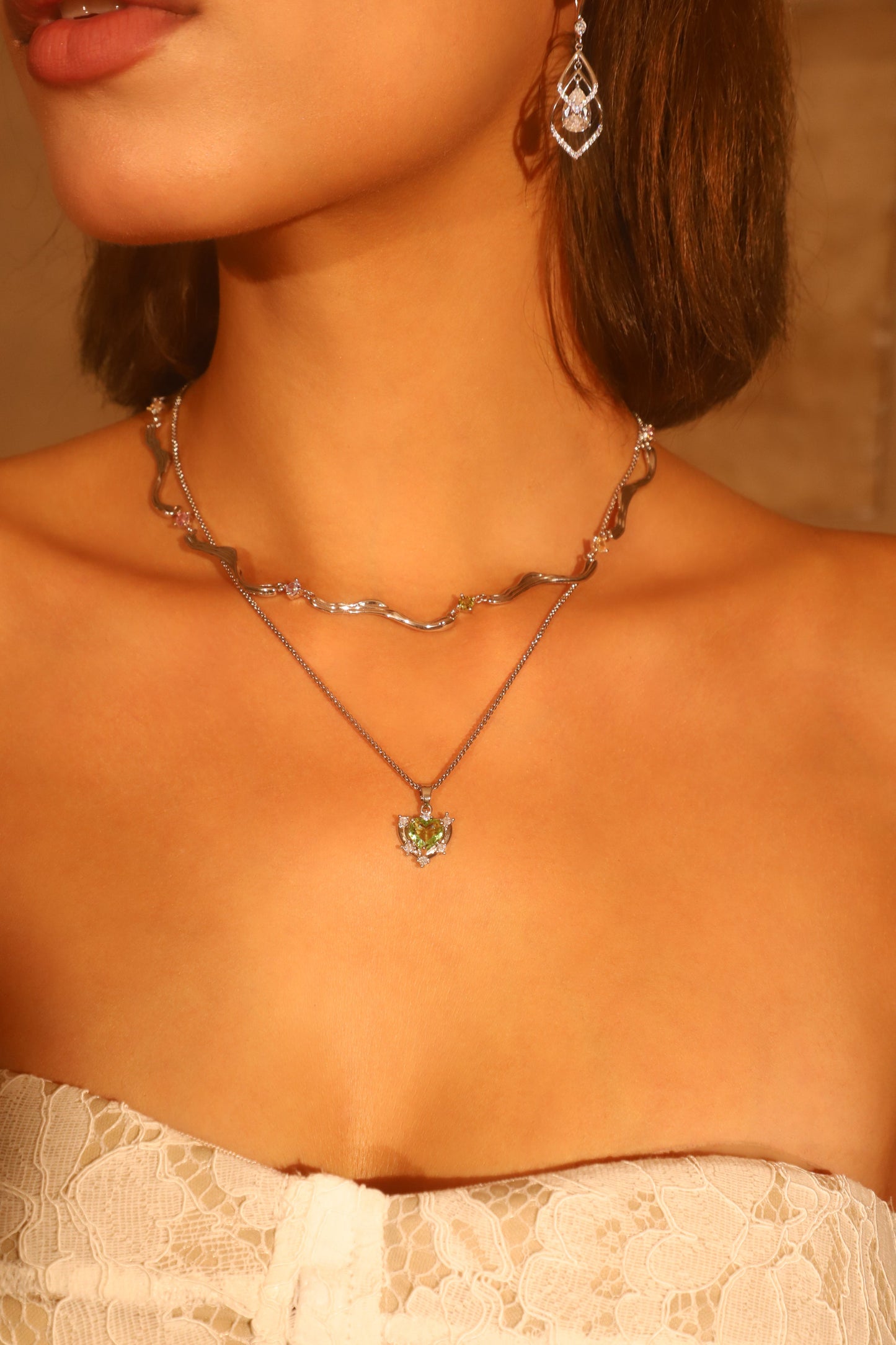 Diamond Droplet Earrings