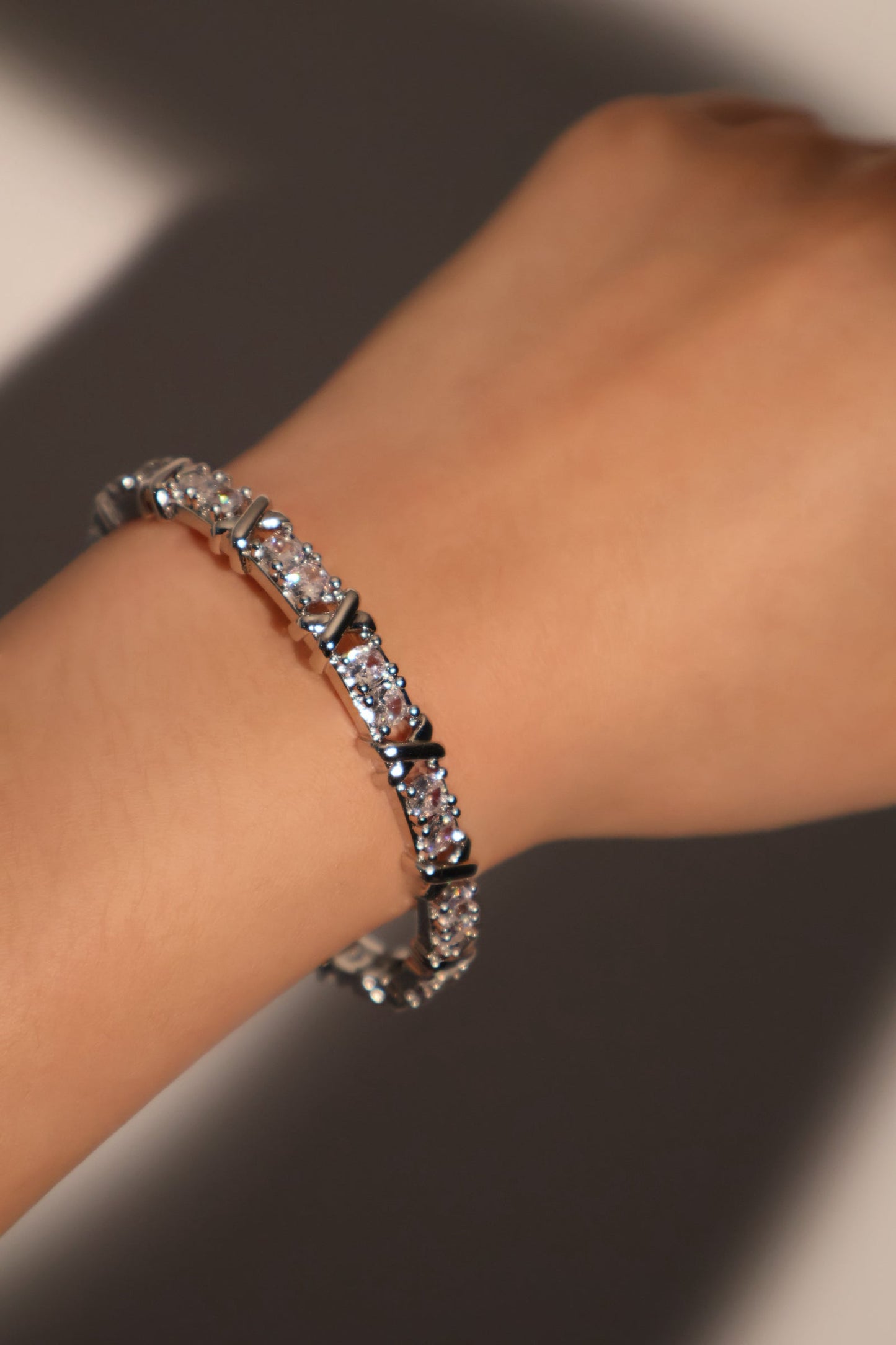 Diamond Cross Bracelet