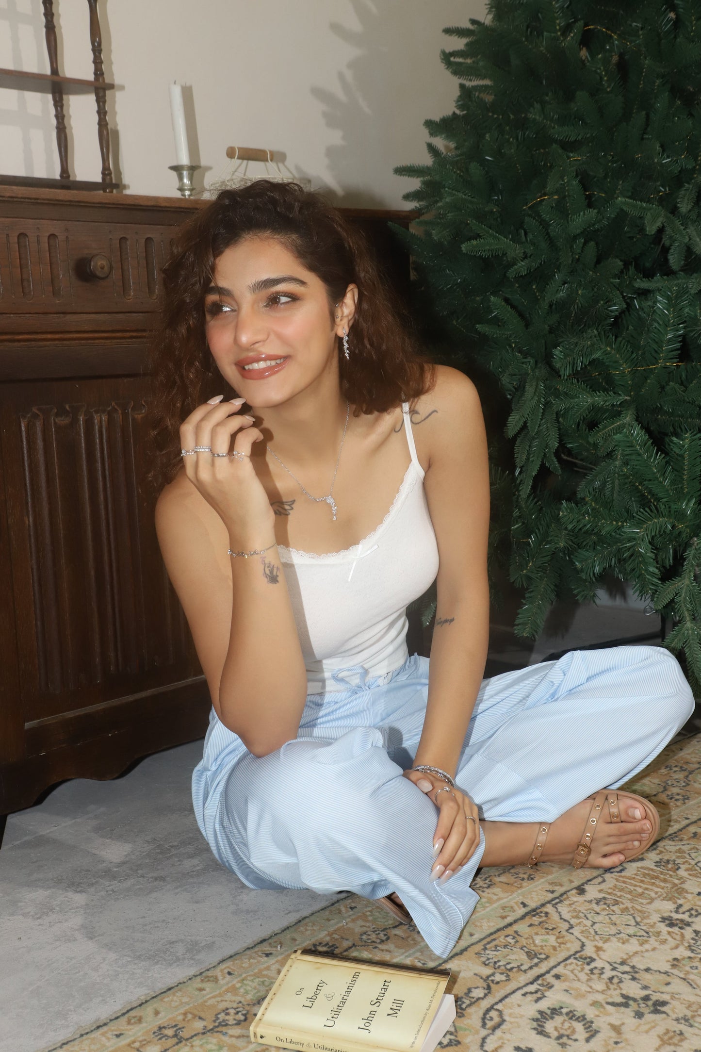 Diamond Leaf Earrings