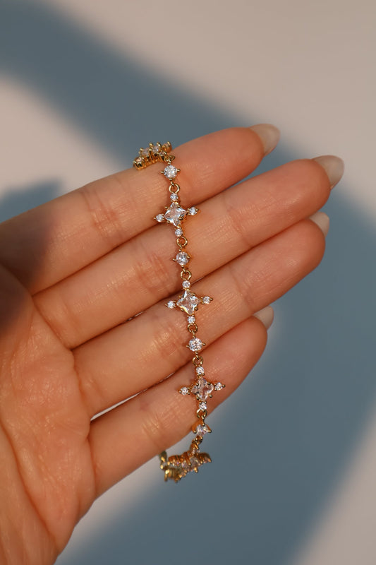 Diamond Cross Bracelet Bundle