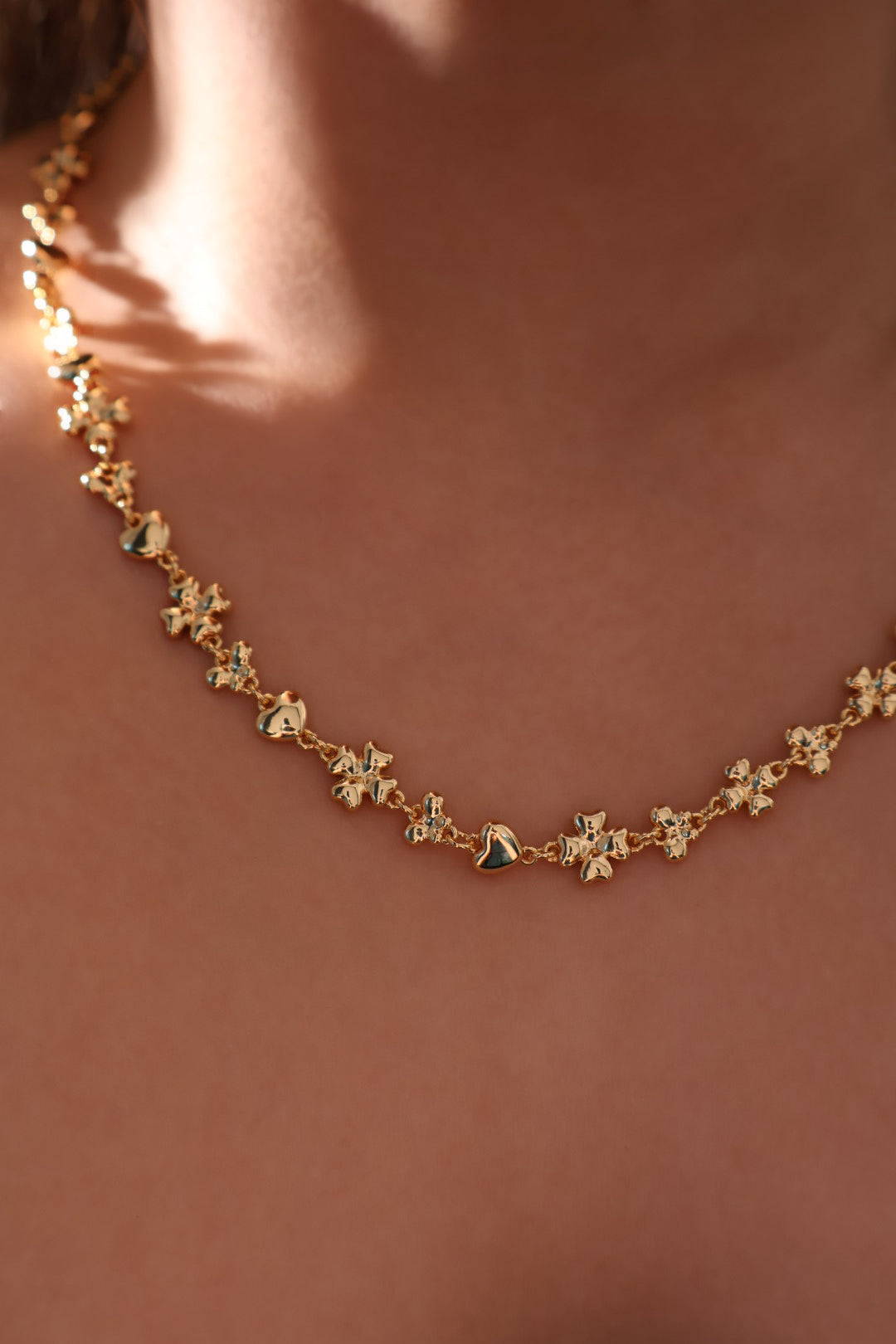 18K Real Gold Plated Diamond Starfish Necklace