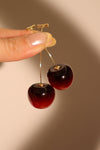 14K Real Gold Plated Cherry Earrings
