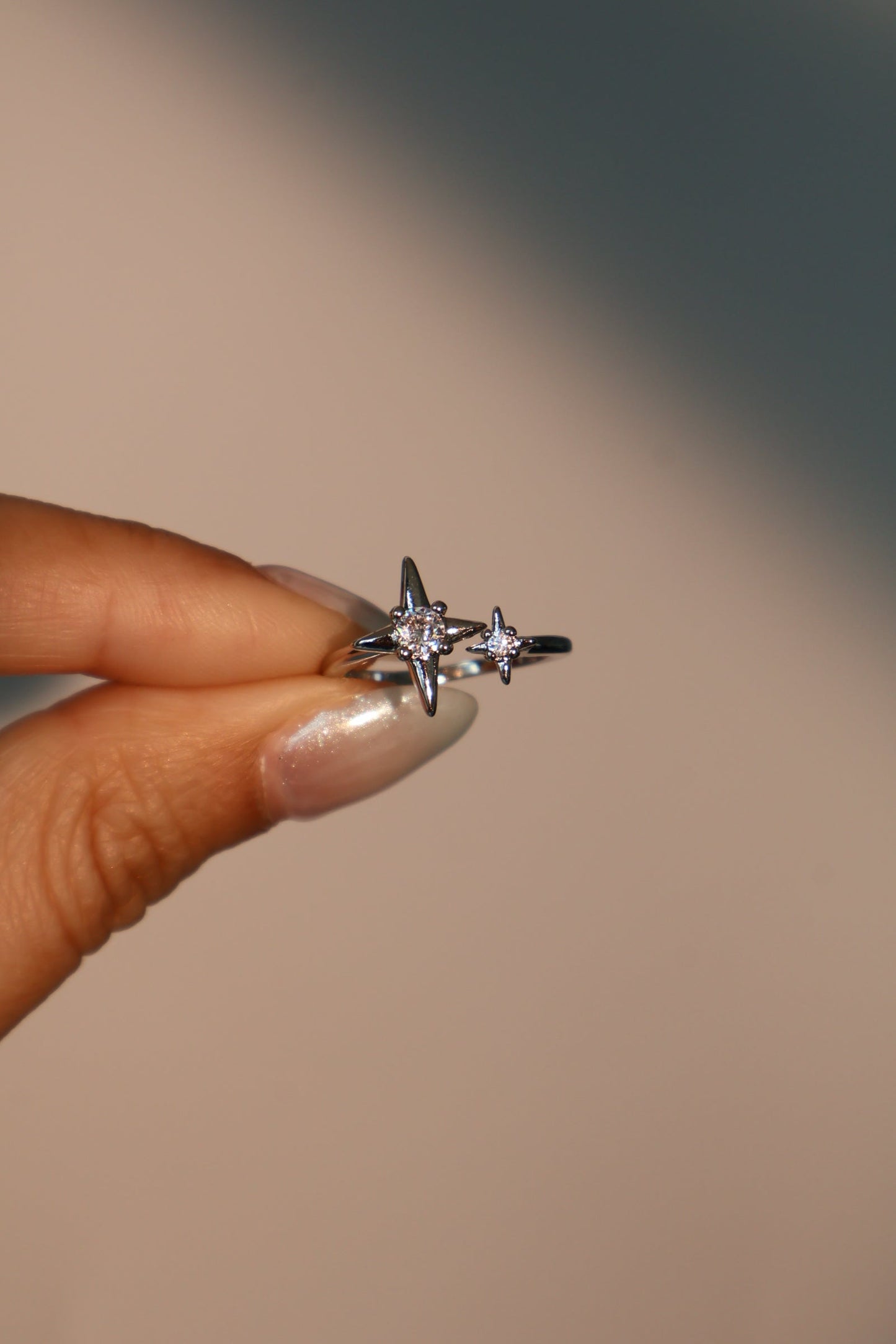 2 in 1 Diamonds Star Ring