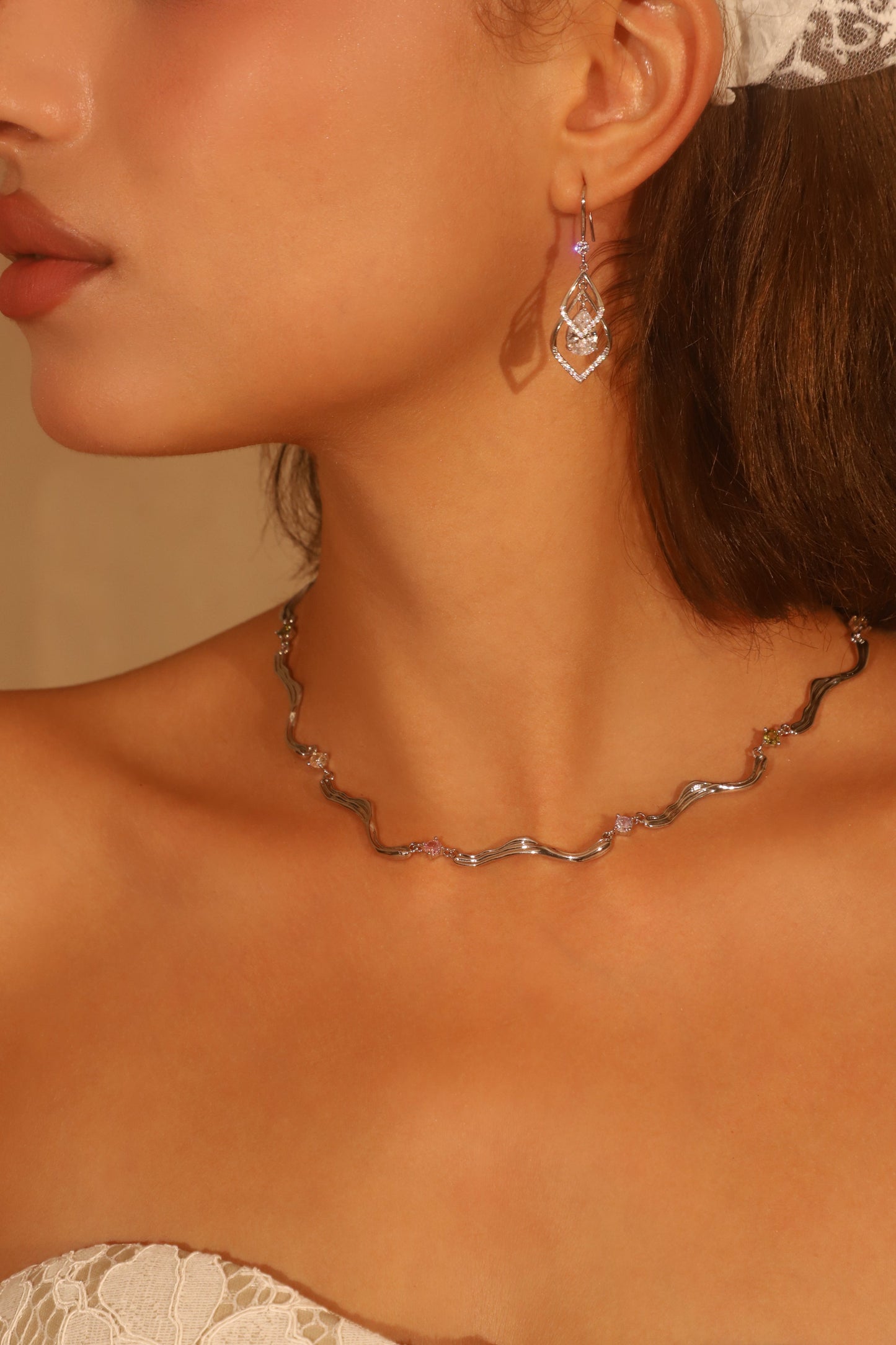 Diamond Droplet Earrings