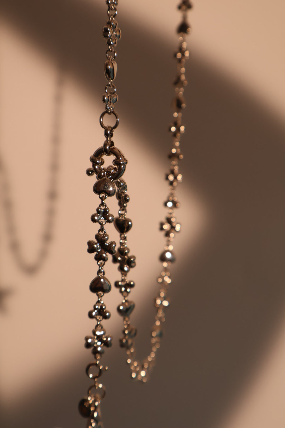 Platinum Plated Diamond Starfish Necklace