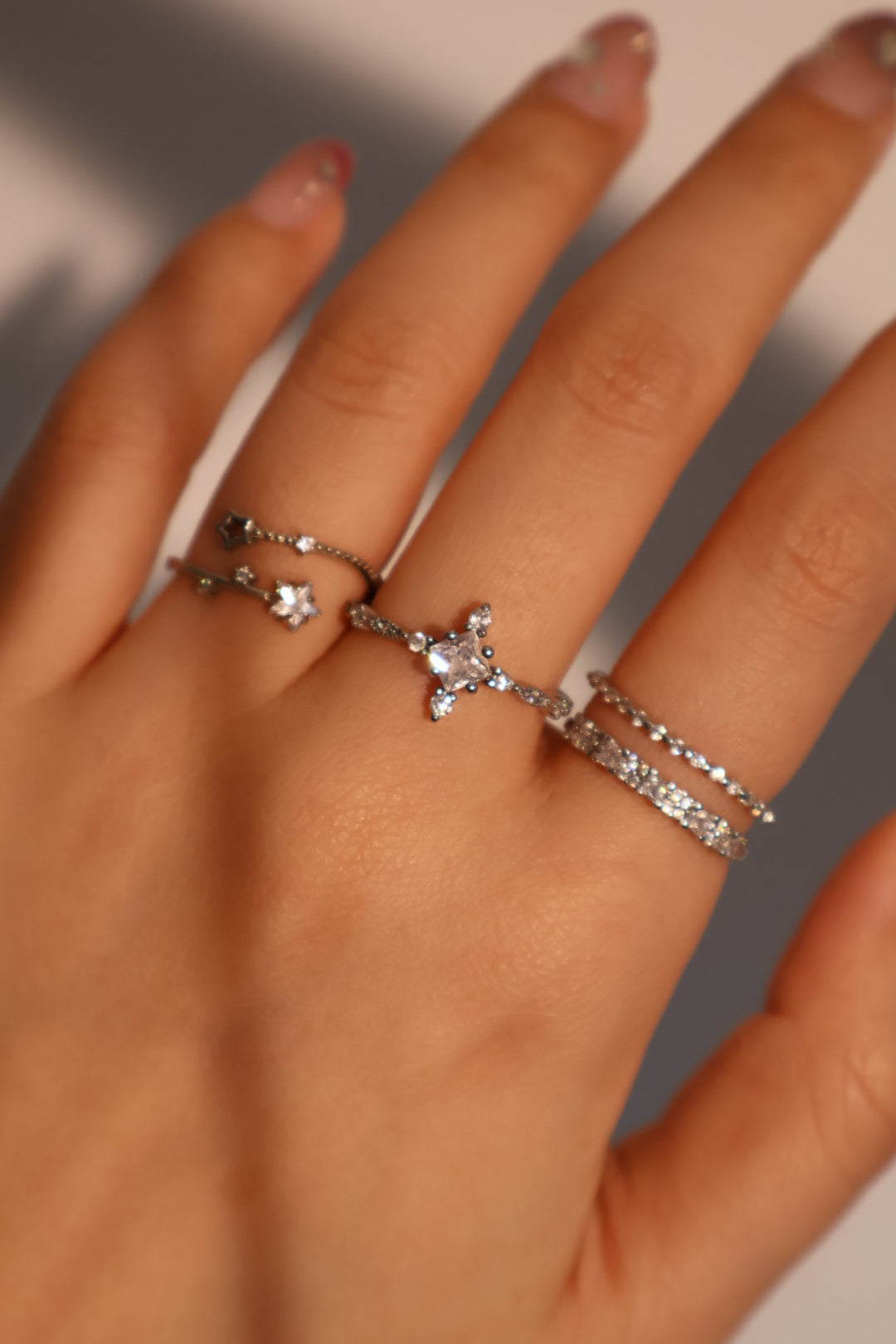 925 Sterling Silver Shooting Star Ring