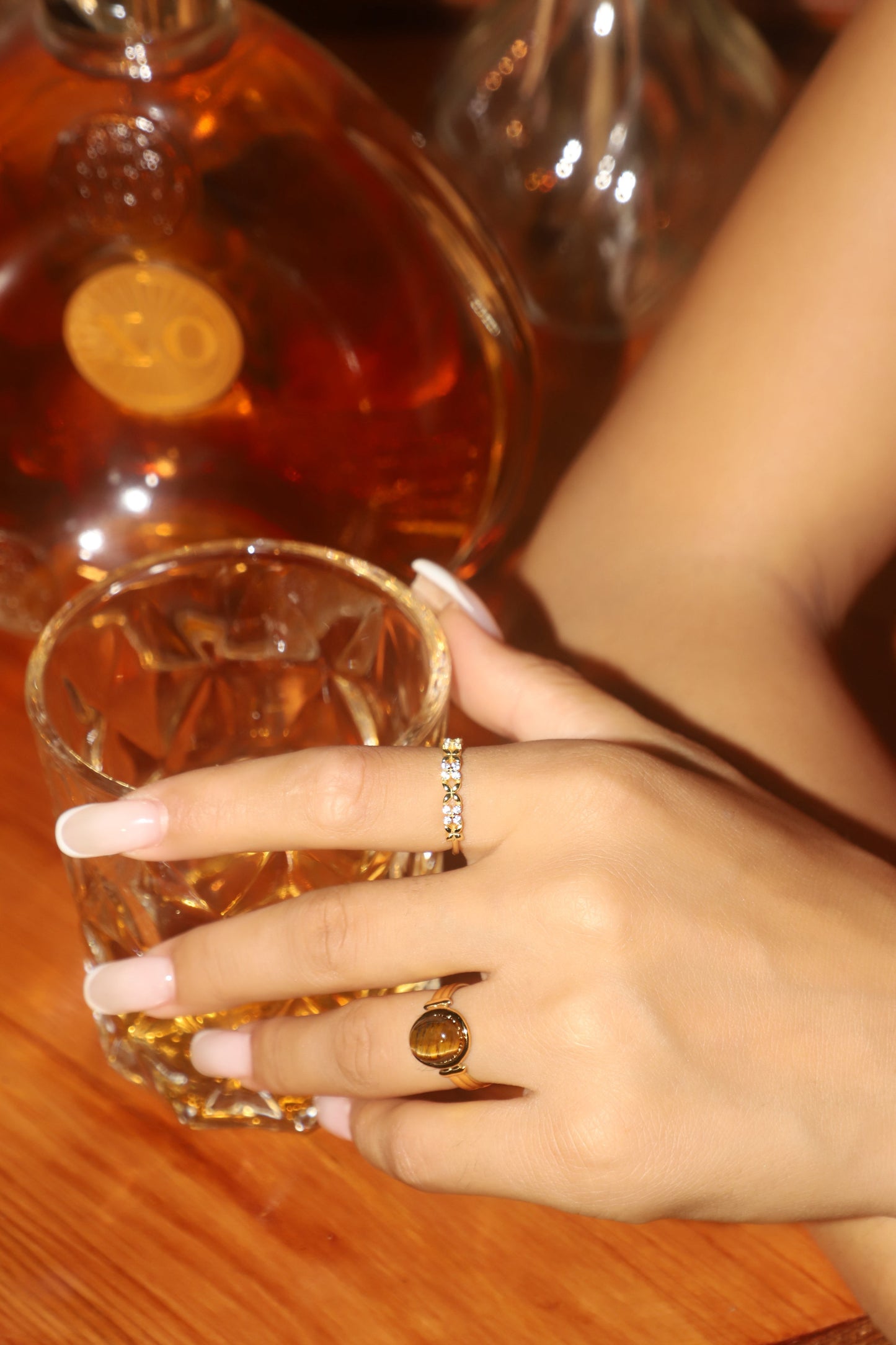 18K Gold Vermeil Multi Lucky Leaf Ring