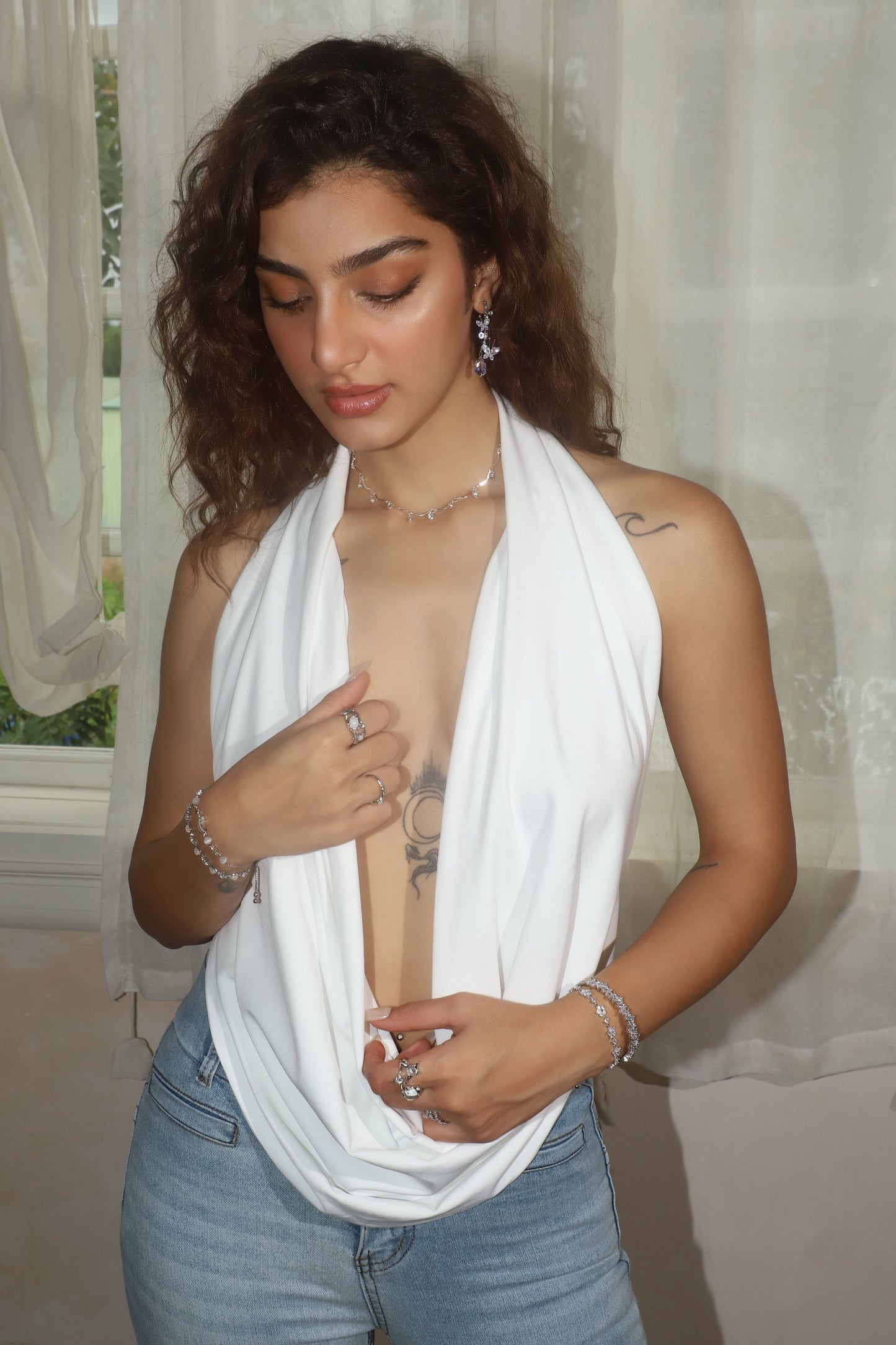 Pole Star Wave Layer Necklace (Pre-order)