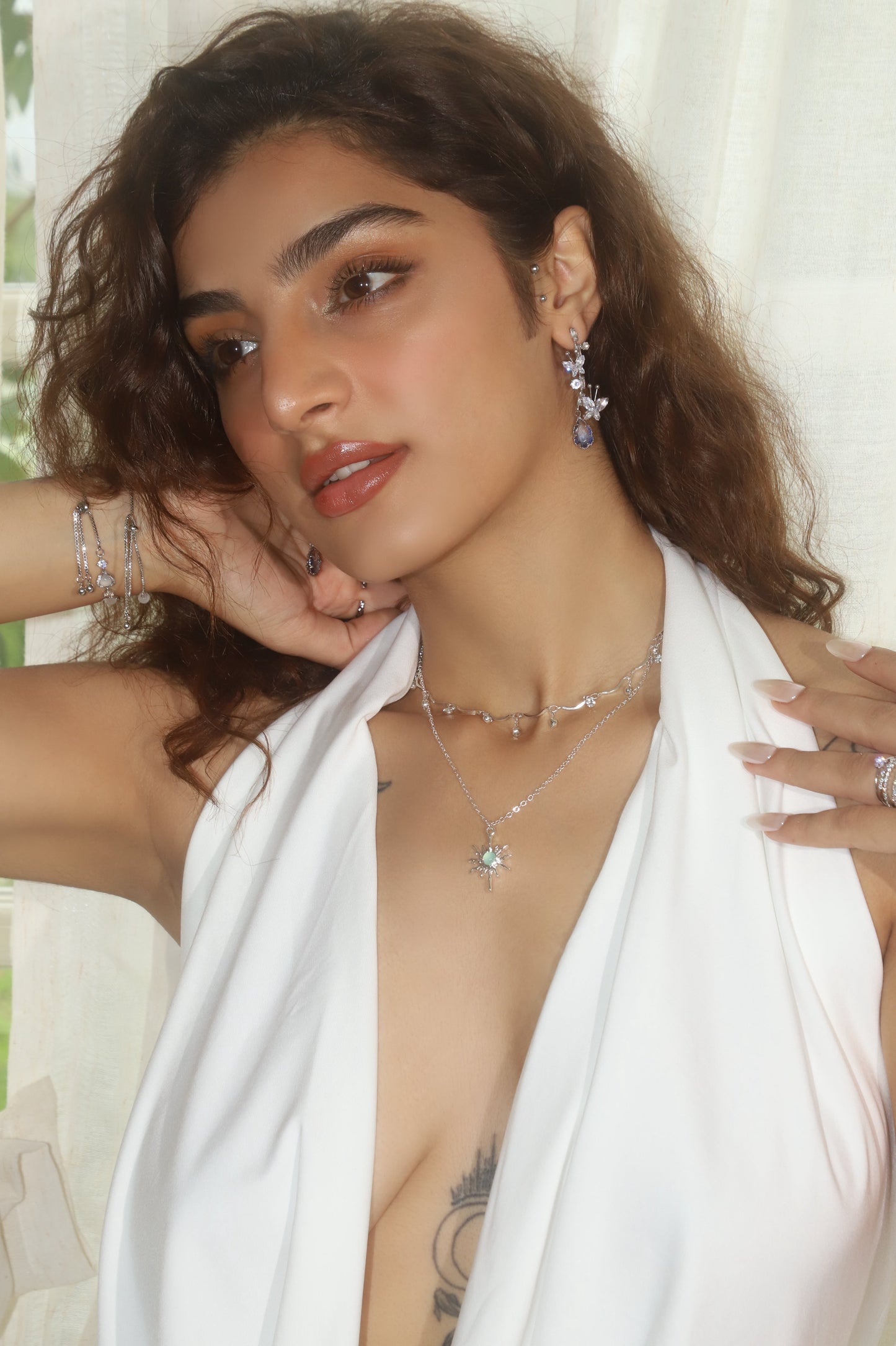 Pole Star Wave Layer Necklace (Pre-order)