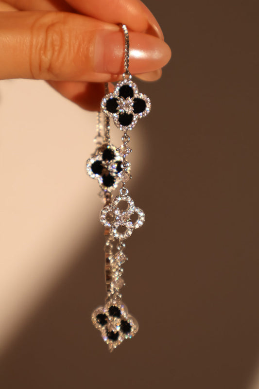 Black Lucky Leaf Bracelet