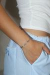Platinum Plated Multi Diamond Bowknot Bracelet