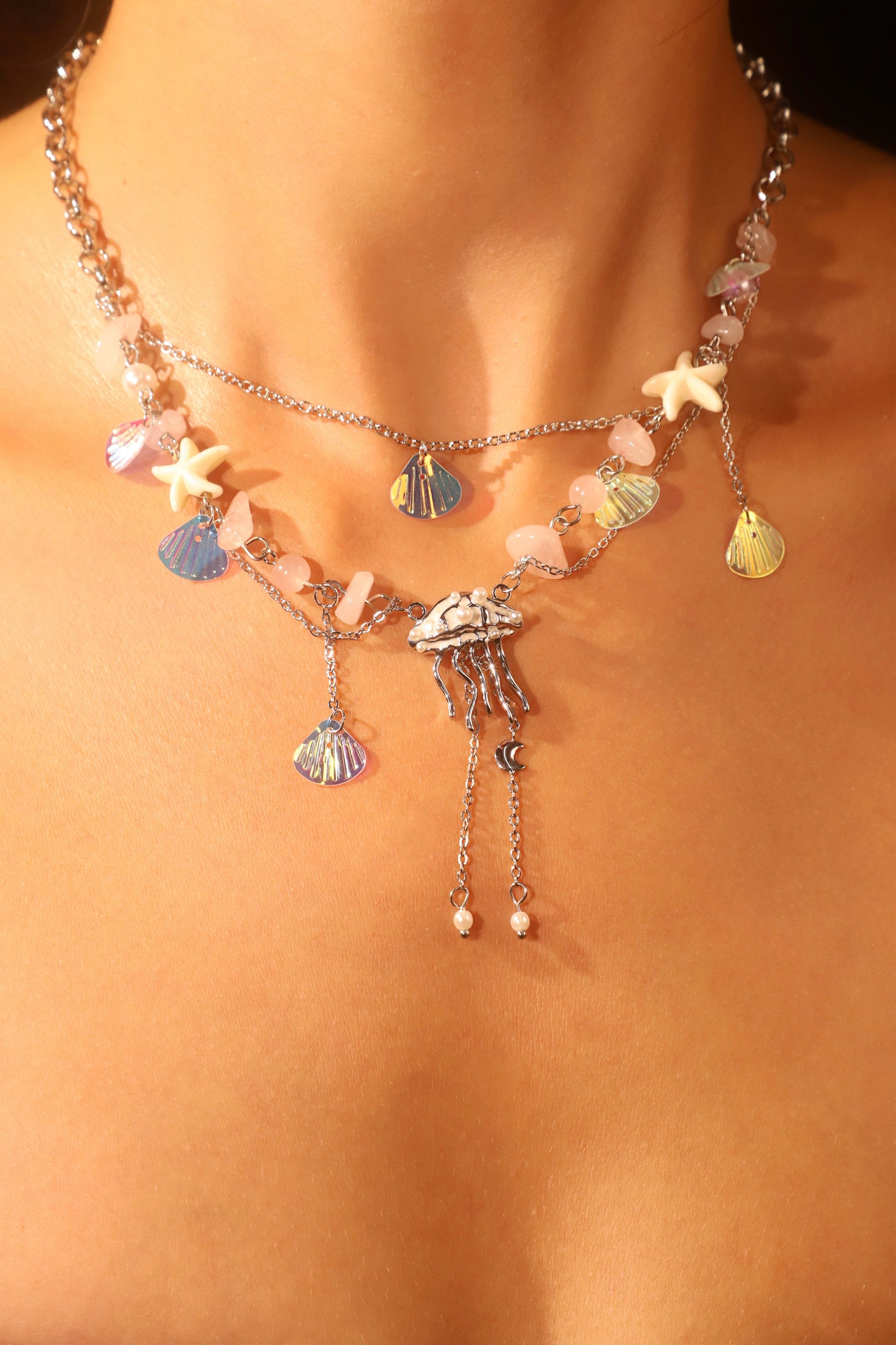 Color Jellyfish Necklace