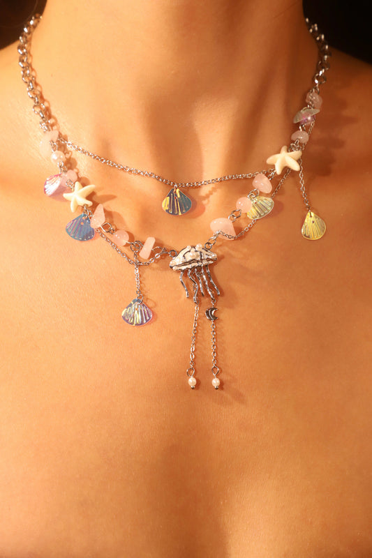 Color Jellyfish Necklace