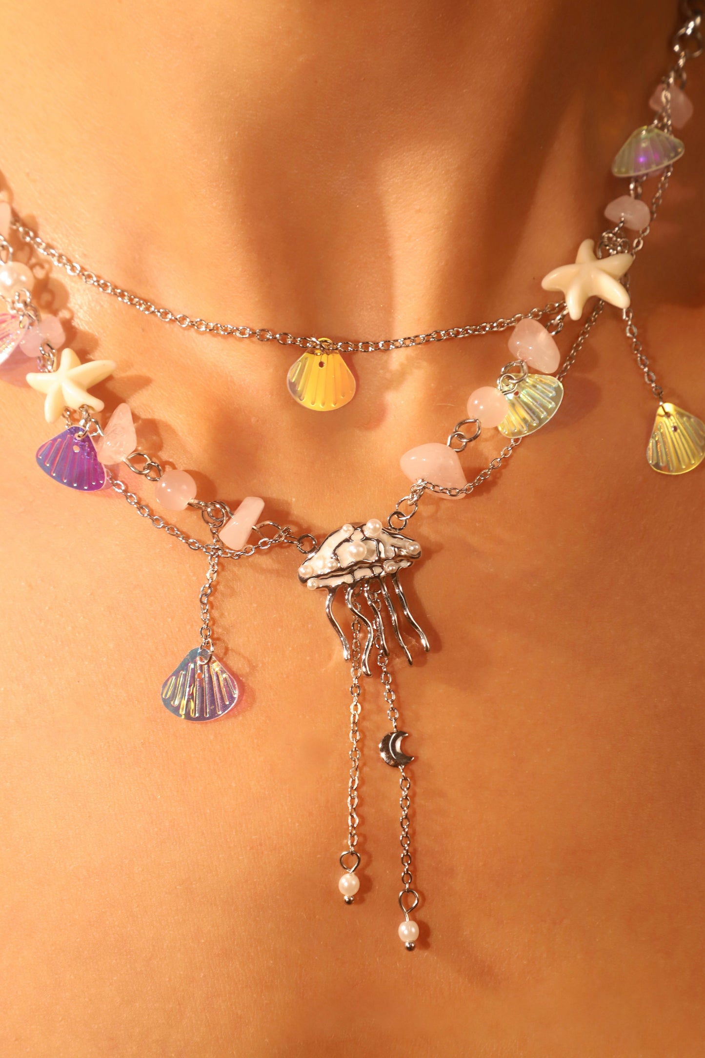 Color Jellyfish Necklace
