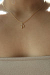 24K Gold Plated Double Gold Cross Necklace
