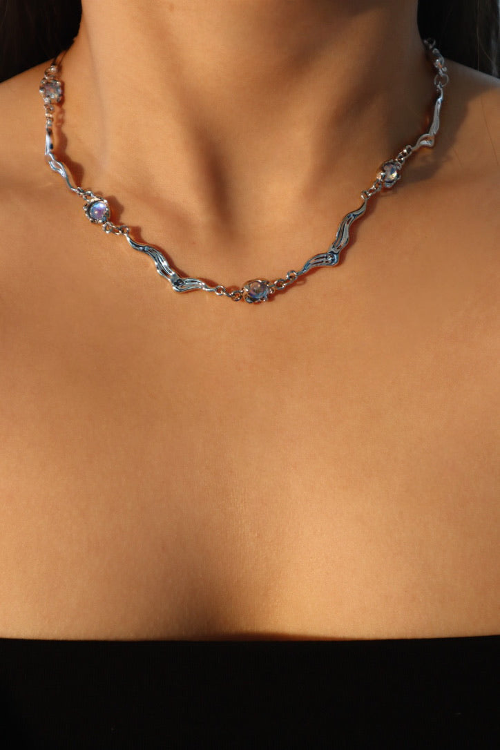 Moonstones Wave Necklace Waist Chain Bundle