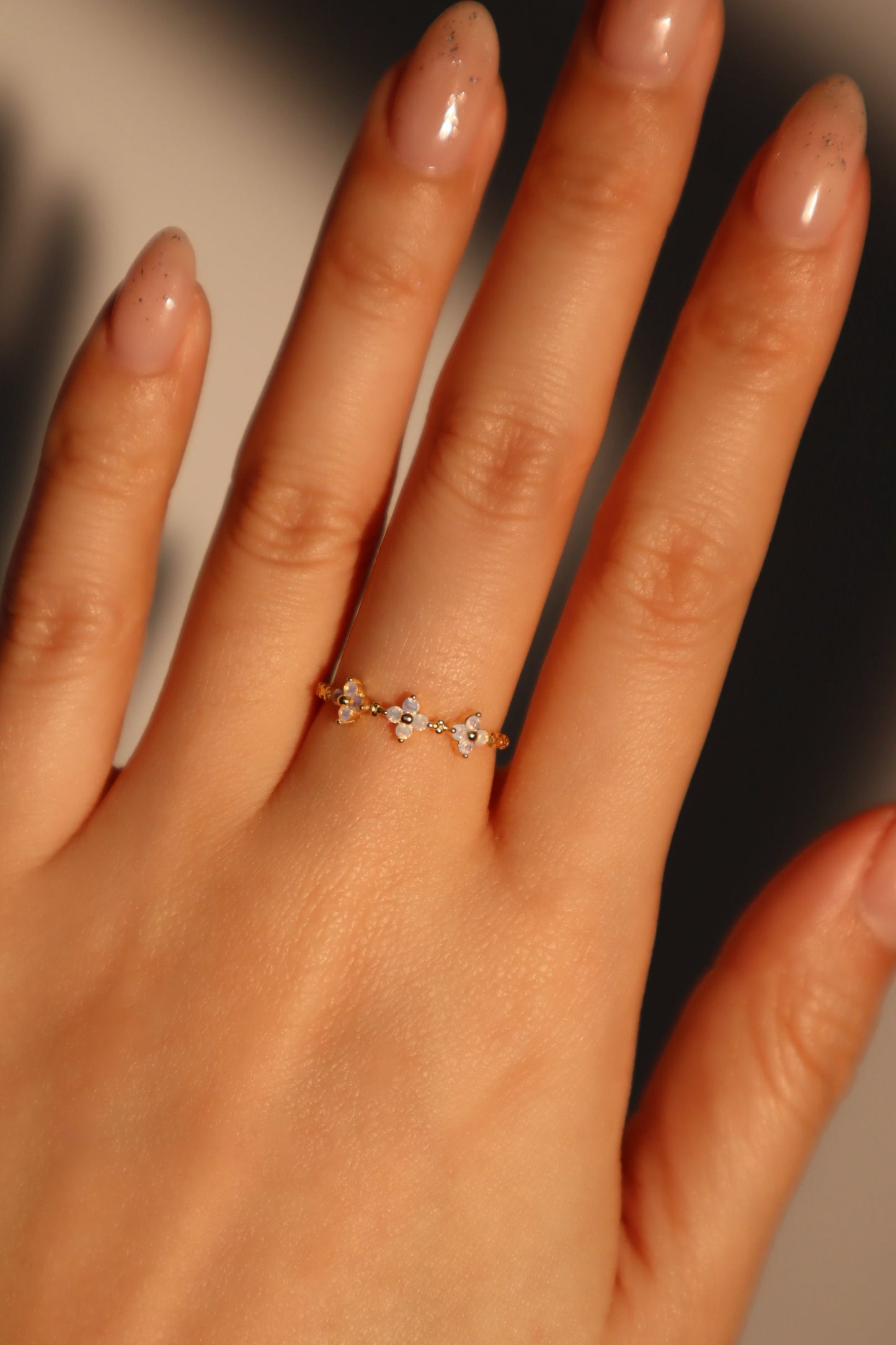 18K Gold Vermeil 3 in 1 Lucky Leaf Ring
