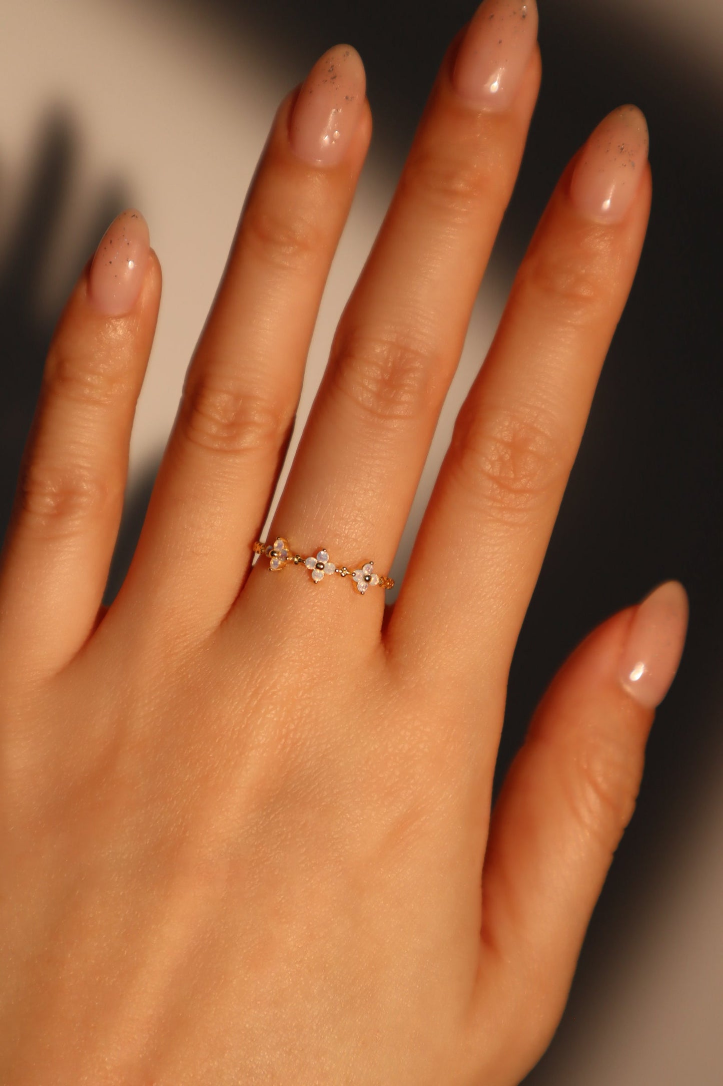 18K Gold Vermeil 3 in 1 Lucky Leaf Ring