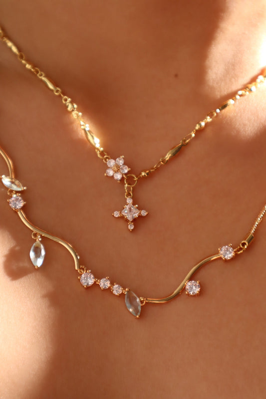 Luxe Diamond Necklace Duo Bundle