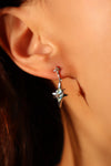 Blue Saturn Star Earrings