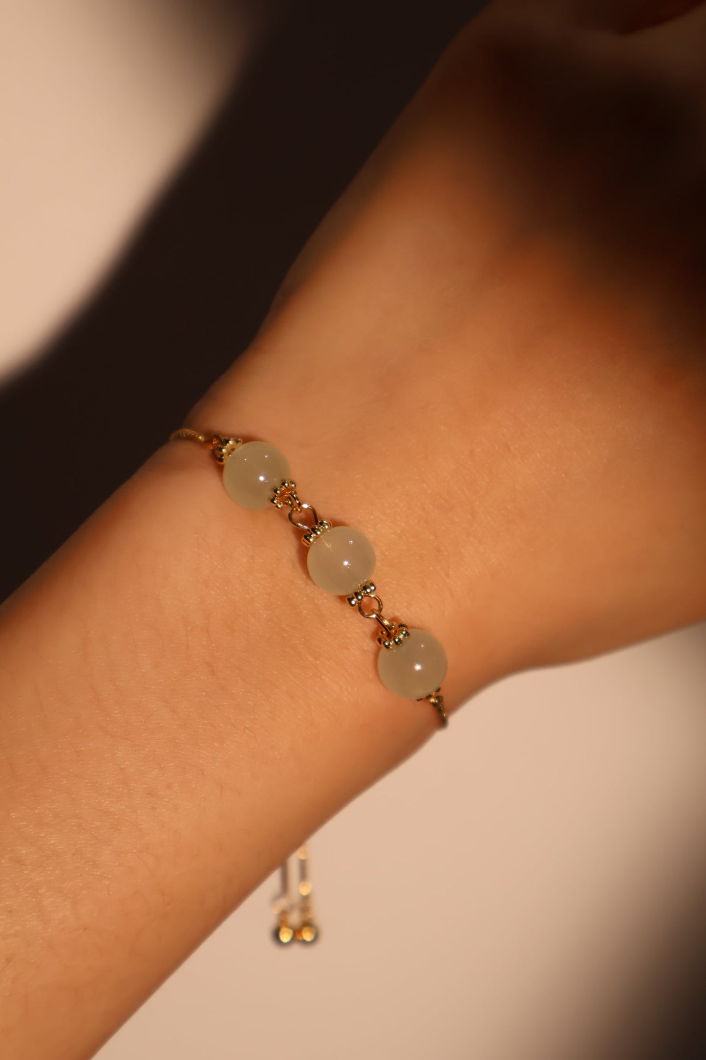 14K Real Gold Plated 3 in 1 Jade Bracelet