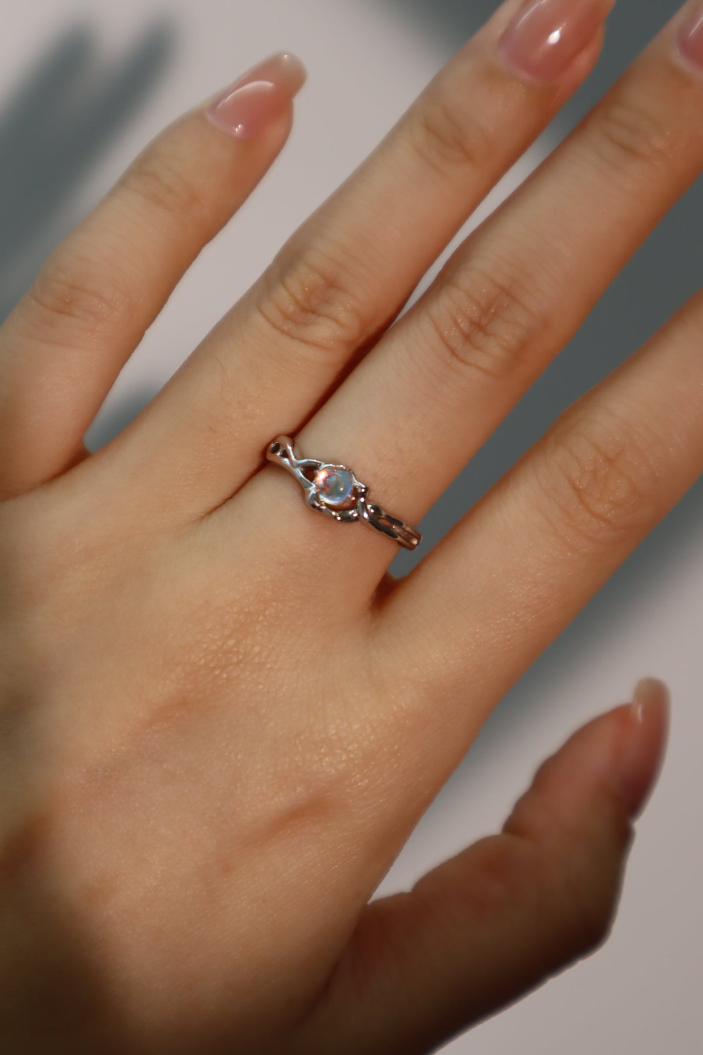 925 Sterling Silver Moonstone Ring