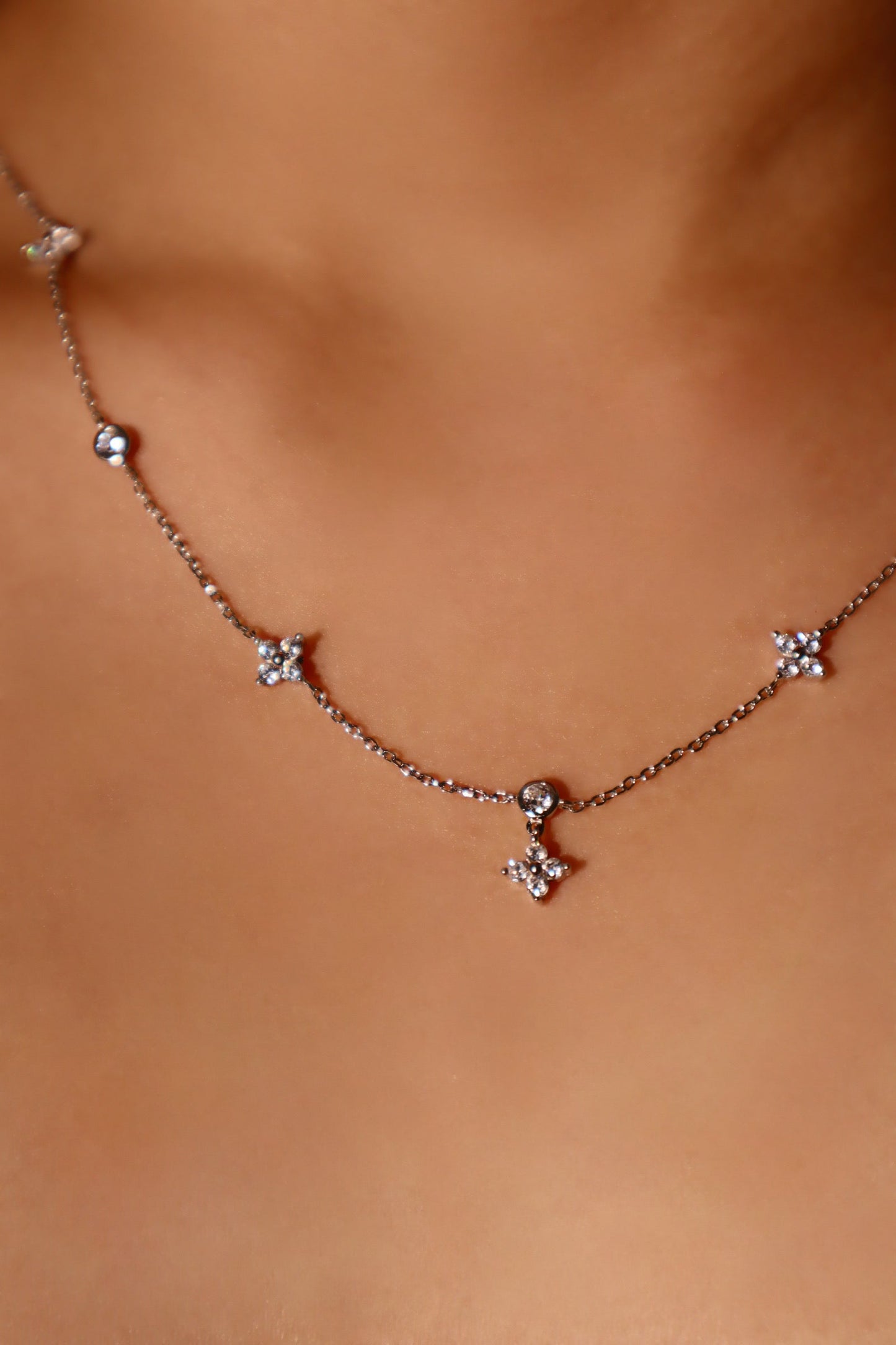 Moonstone Moon Necklace Trio Bundle