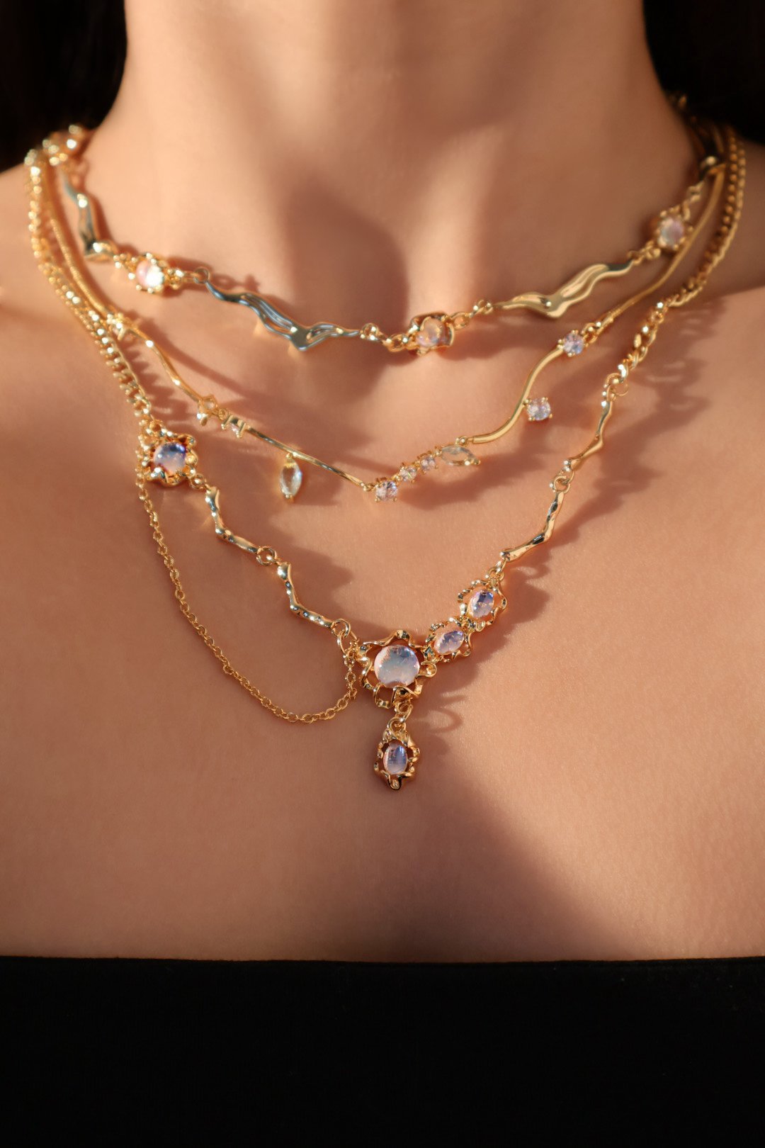 Moonstone Necklace Bundle