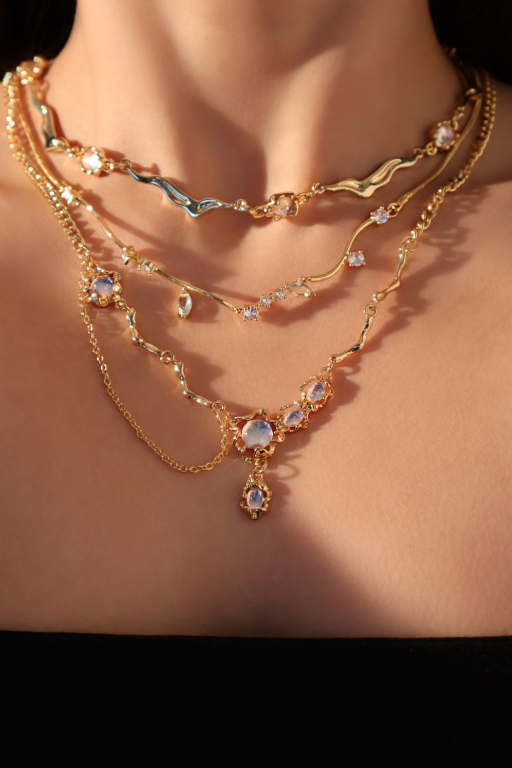 Moonstone Necklace Bundle