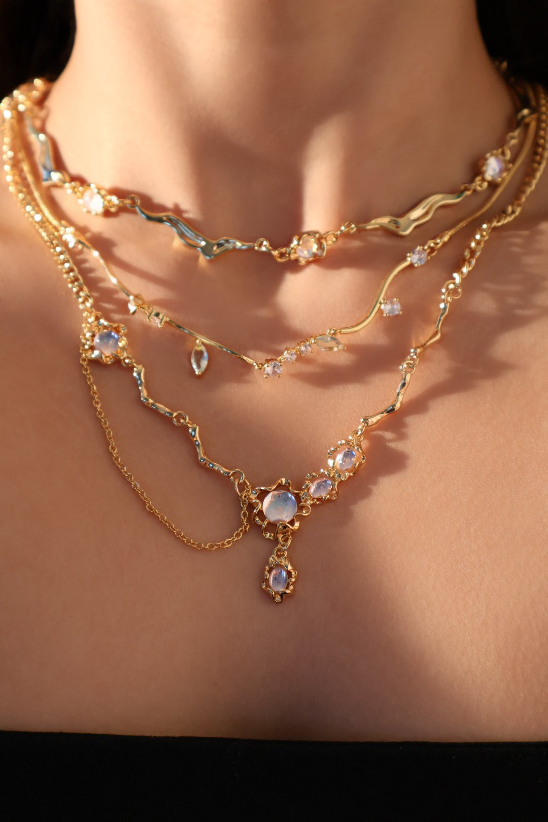 Moonstone Necklace Bundle