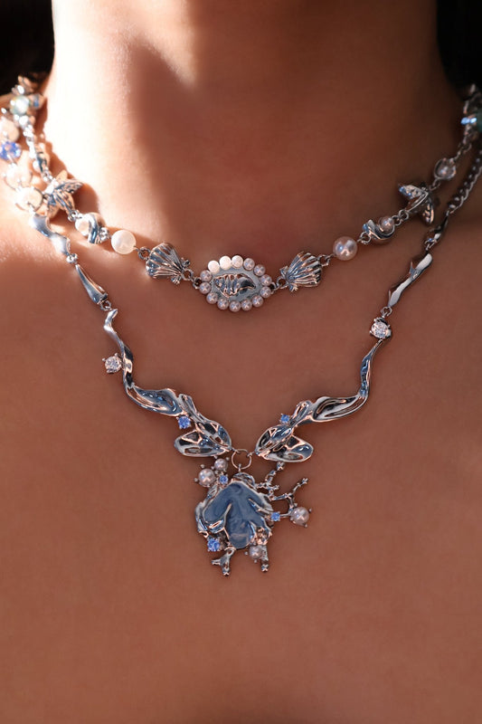 Mermaid Shell Necklace Duo Pack