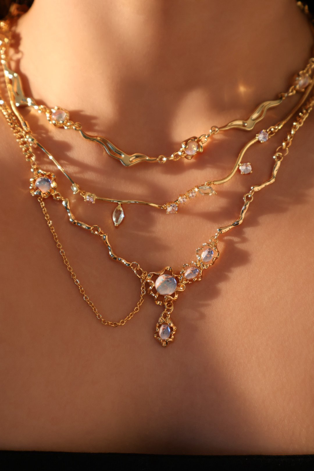 Moonstone Necklace Bundle