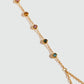 18K Gold Stainless Steel Color Gem Hand Chain Bracelet