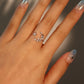 925 Sterling Silver Moon Star Ring