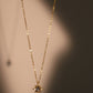 18K Gold Vermeil Blue Gem Pole Star Necklace