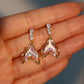 14K Real Gold Plated Dichroic Mermaid Tail Earrings