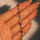 18K Real Gold Plated Multi Color Gemstones Bracelet