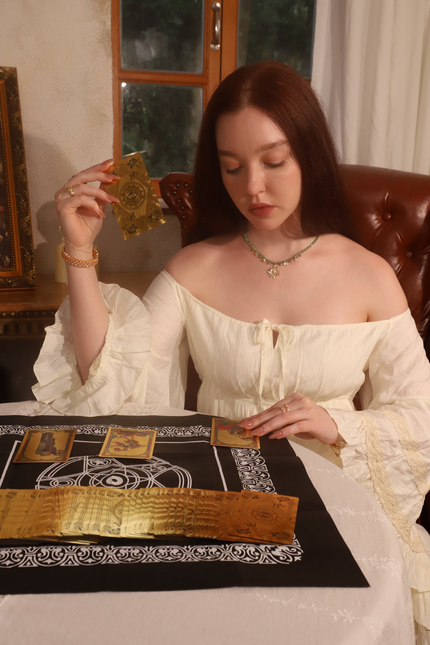 14K Real Gold Plated Sun Garden Necklace