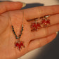 18K Real Gold Plated  Maple Leaves Earrings