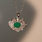 Diamond Cloud Jade Necklace