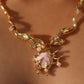 18K Real Gold Plated Pink Shell Necklace