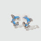 Moonstone Moon Star Earrings
