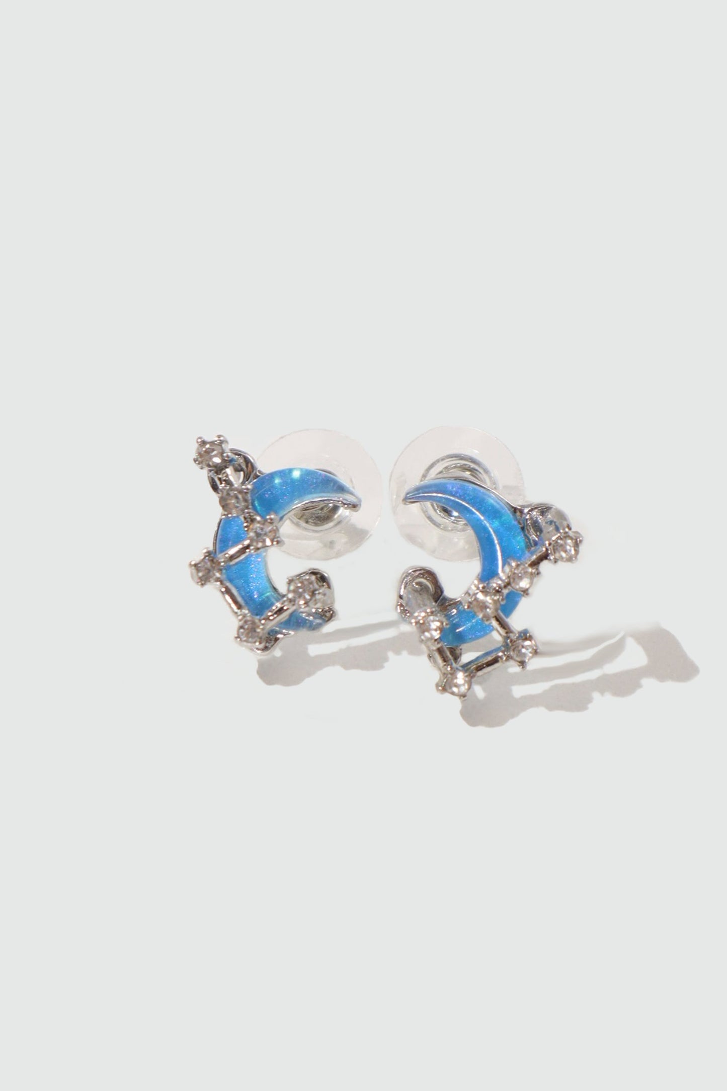 Moonstone Moon Star Earrings