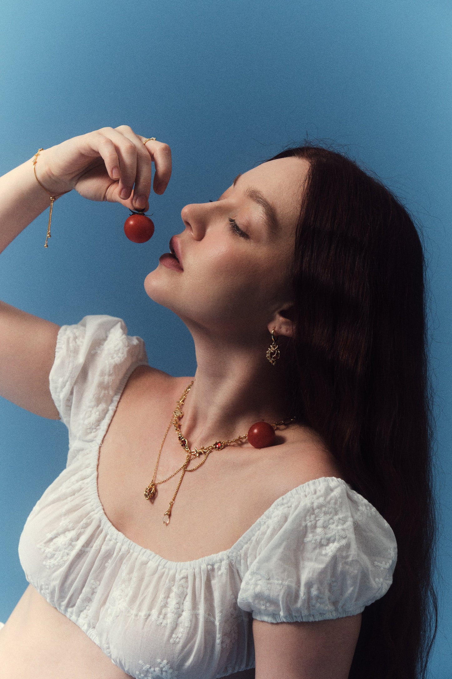 18K Gold Stainless Steel Heart Earrings