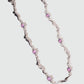 Platinum Plated Purple Opal Wave Necklace