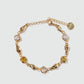 18K Real Gold Plated Citrine Diamond Bracelet