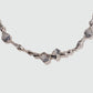 Platinum Plated Blue Crystal Necklace