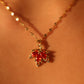 18K Gold Stainless Steel Maple Leaves Necklace