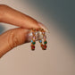 18K Real Gold Plated Multi Color Gem Hoop Earrings