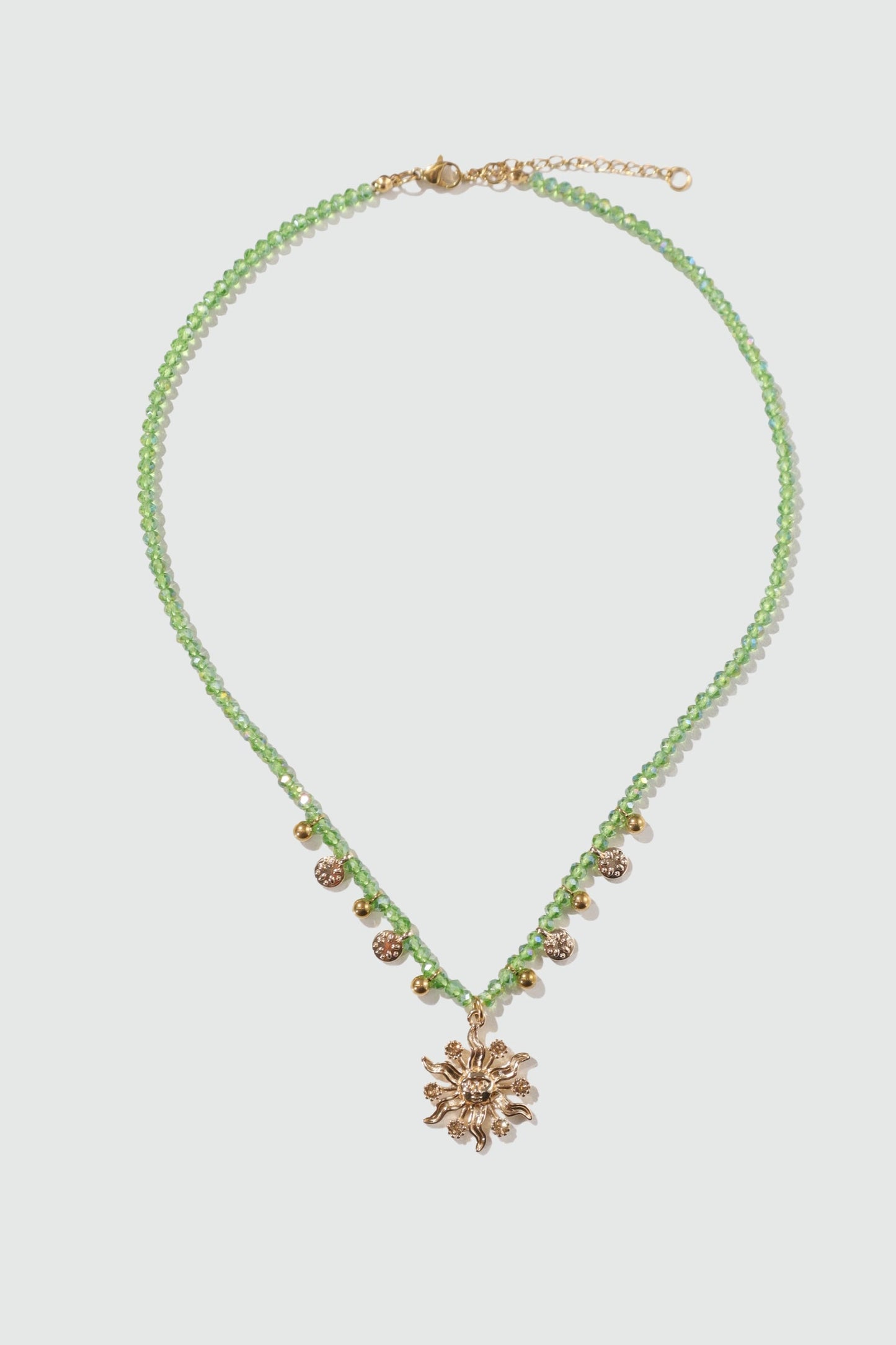 14K Real Gold Plated Sun Garden Necklace